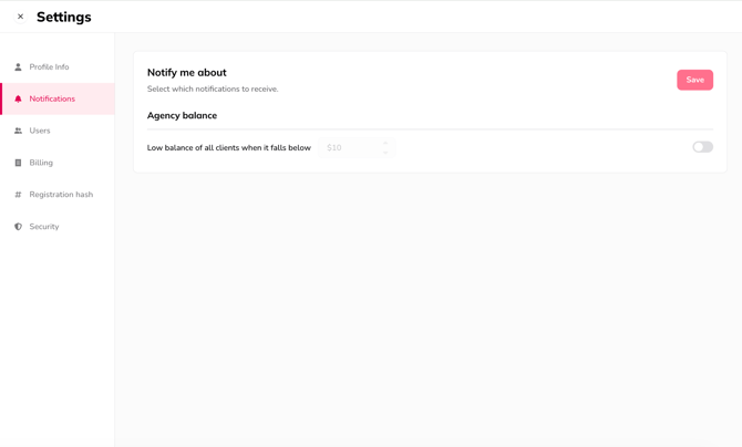 2. Settings