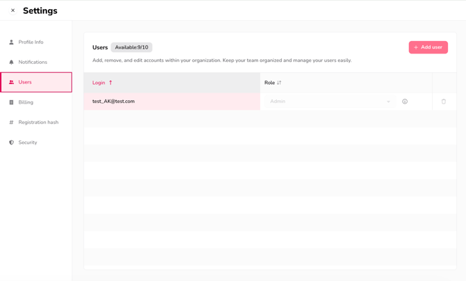 3. Settings