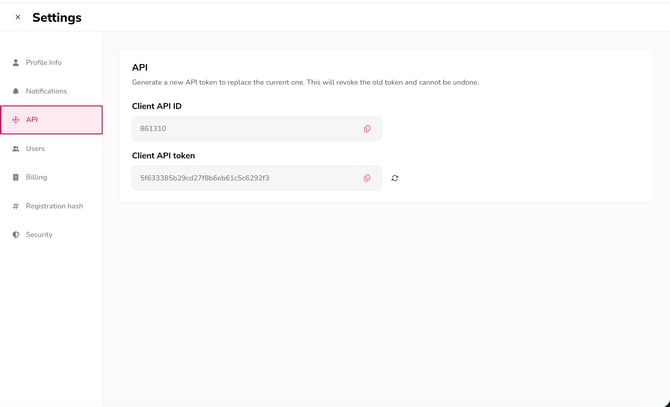 6. Settings